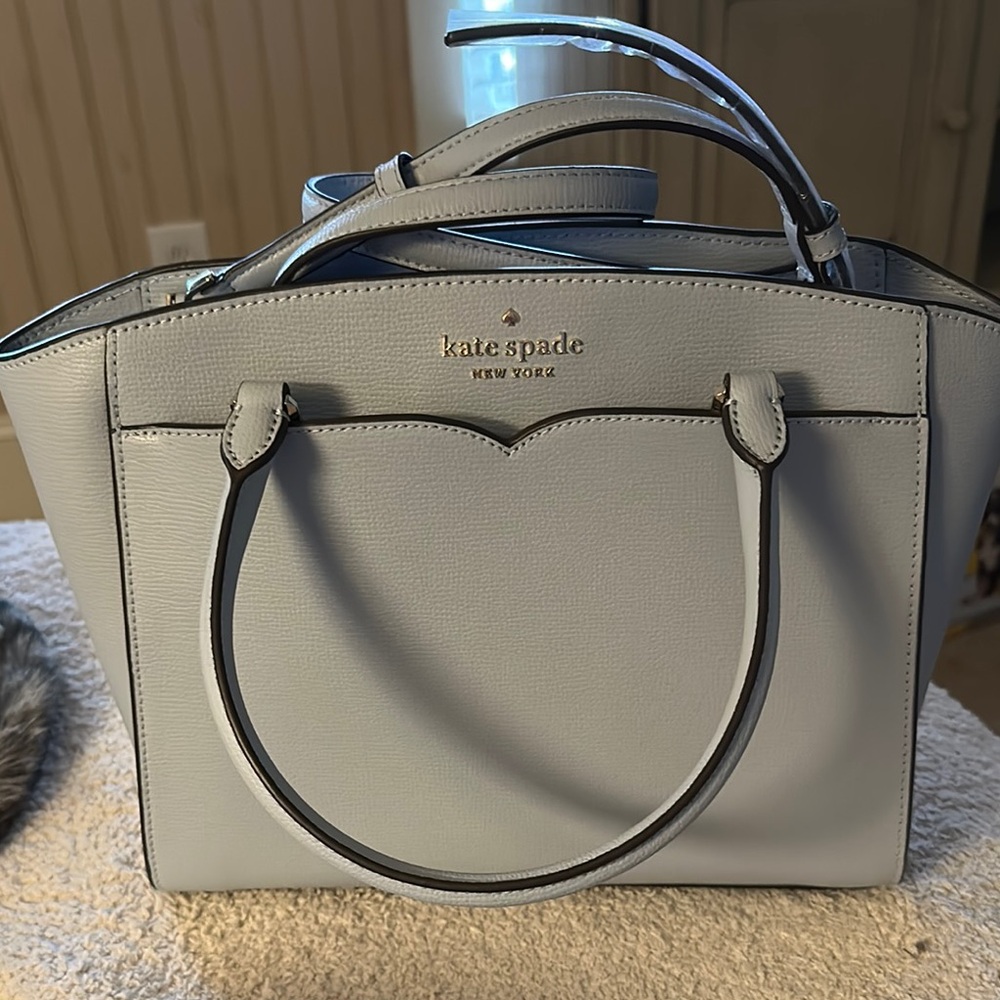 Kate Spade Blue Satchel with Structured Design